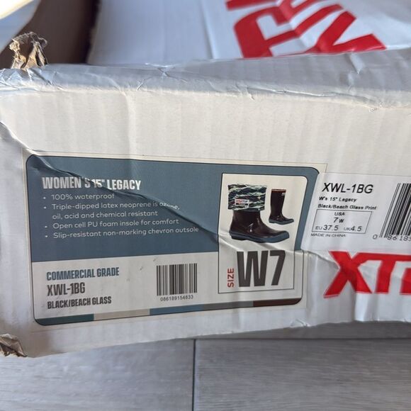 Xtratuf‎ 15 Inch Legacy Boot Women’s size 7 Black NWT in packaging - Picture 9 of 13